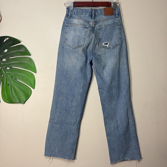 Anine Bing Olsen Jeans Destructed Lake Indigo Sz. 24 - Picture 6 of 15